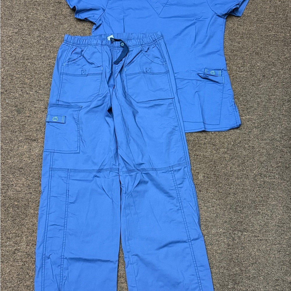 Blue Scrub Set - Picture 2 of 3